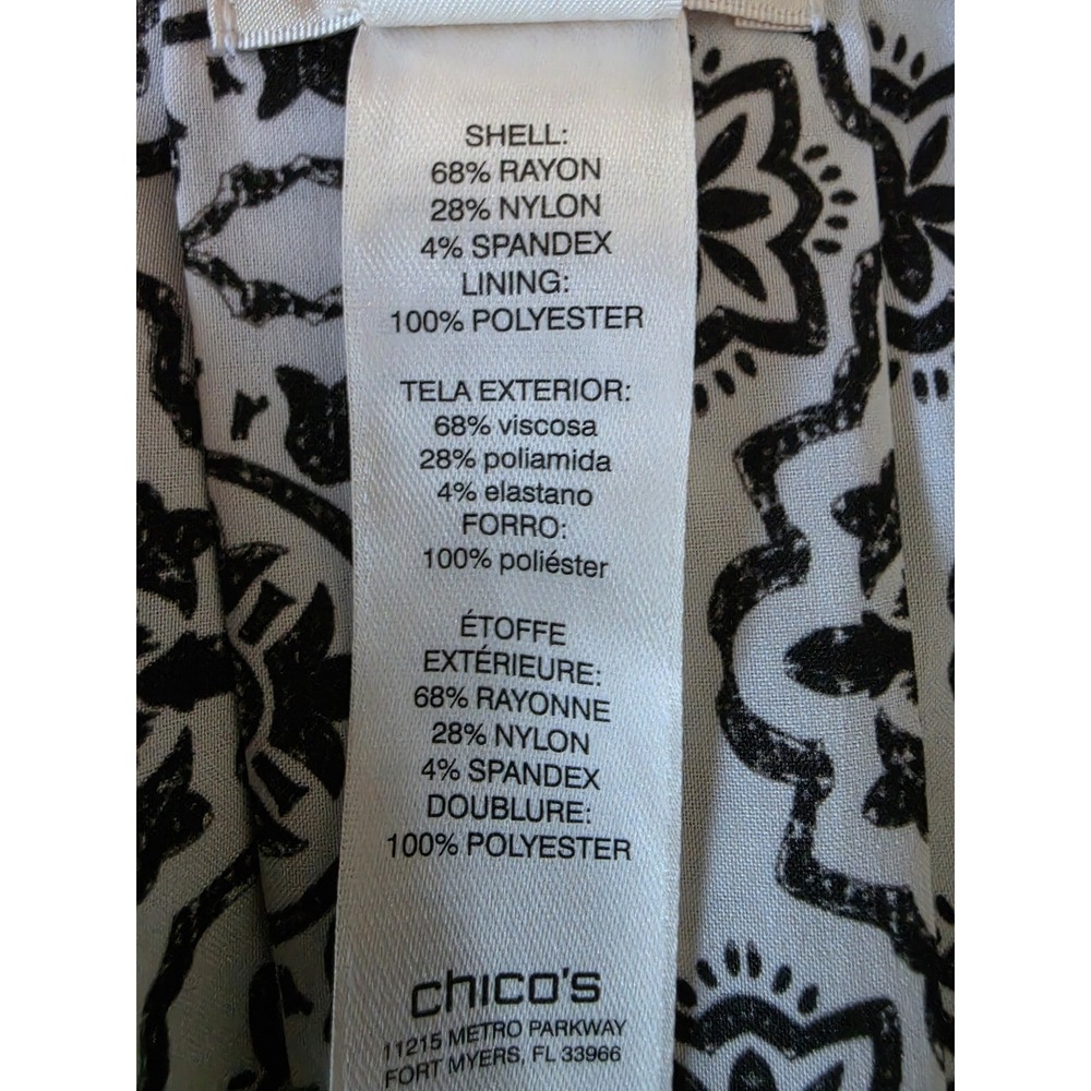 Chico's Women's Blazer Size 1 Black Long Sleeve Rayon Blend Classic Jacket - Picture 4 of 5